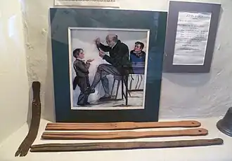 'The Dominie Functions' (1826) in an exhibit at Abbot House.[b]