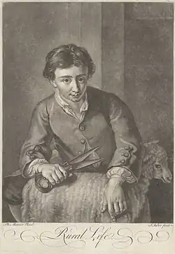 Faber – ‘’Rural Life - Young Male Shearing a Sheep’’ Chaloner Smith 405 Yale Center for British Art