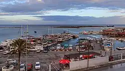 Piers with boats at Famagusta