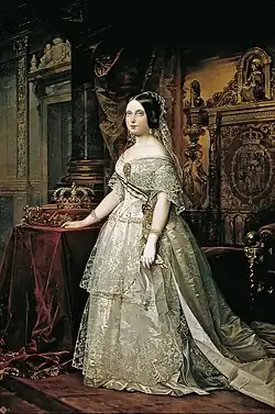 Portrait of Isabel II, Federico de Madrazo (1844)[16]