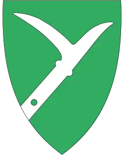 Coat of arms of Fet Municipality (1986-2019)