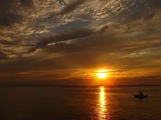 A sunset in The Great South Bay.