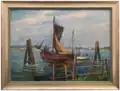 Fishing Boat, oil on canvas (private collection)