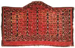 "Five Tree" Yomud camel cover (Asmalyk), Turkmenistan, 18-19th century, 75 x 124&nbsp;cm