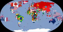 Map of the World in 1970