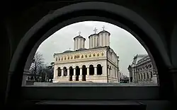 Romanian Patriarchal Cathedral in Bucharest, completed in 1658, Romania.