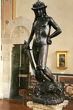 The bronze David by Donatello (1440s)