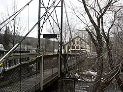Footbridge over Lamoille River