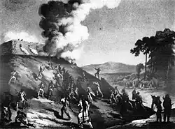 Artwork for "Fort Harrison March," a campaign song for Zachary Taylor's presidential campaign which recalled his triumph at the Siege of Fort Harrison in 1812.