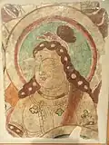 Fragment of Buddhist wall painting