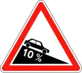 Steep hill downwards