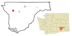 Location of Basin City, Washington