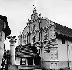 Front view of Church (Old photograph)