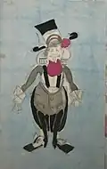 Sketch of a man's costume for the operetta "Giroflé-Girofla", 1922, Museum. Bakhrushina