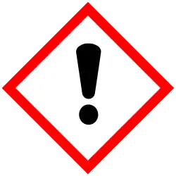 GHS07: Exclamation mark
