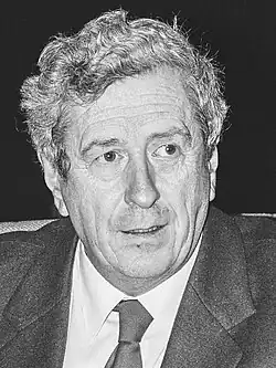 FitzGerald, 58, in a monochrome portrait