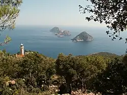 Cape Gelidonya near Finike, the site of the wreck of a Phoenician merchant ship from about 1200 BC