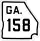 State Route 158 marker