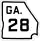State Route 28 marker