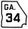 State Route 34 marker
