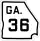 State Route 36 marker
