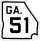 State Route 51 marker