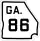 State Route 86 marker