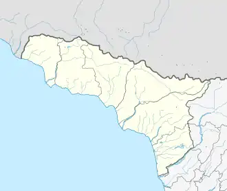 Gantiadi is located in Abkhazia