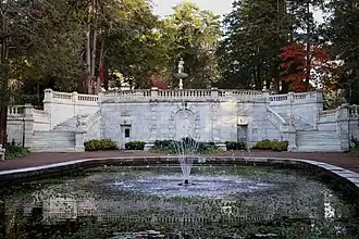 Sunken Garden and marble stairway