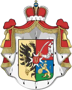 Argutinsky-Dolgorukov family coat of arms (1798-1862)
