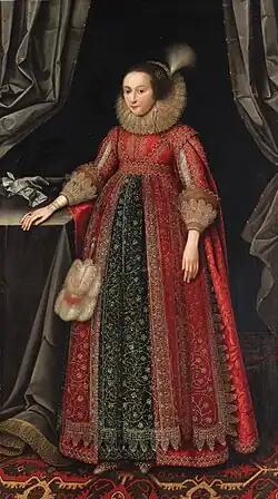 Susanna Temple sister of James Temple, 1621, oil on canvas, sold 2000