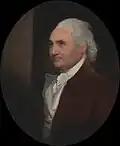 Colonel Isaac Barre wearing a cravat in the mid-18th century