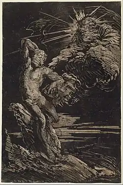 The Creation of Adam, monotype, c. 1642