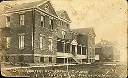 Girls quarters and academic building, Indian Boarding School, Pipestone, MN. ca. 1905
