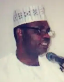 Godwin Abbe speaking on TV
