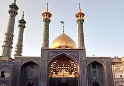 The Golden Iwan and Golden Dome, commissioned ca. 1519 by Tajlu Khanum, wife of Shah Ismail.[10]