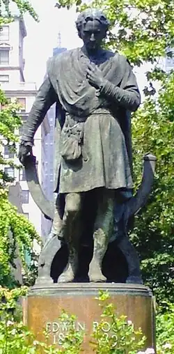 Actor Edwin Booth (1918), Gramercy Park, New York City.