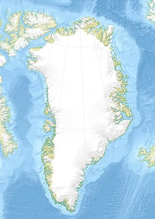 Cape James Hill is located in Greenland