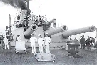Turrets of the SMS&nbsp;Tegetthoff