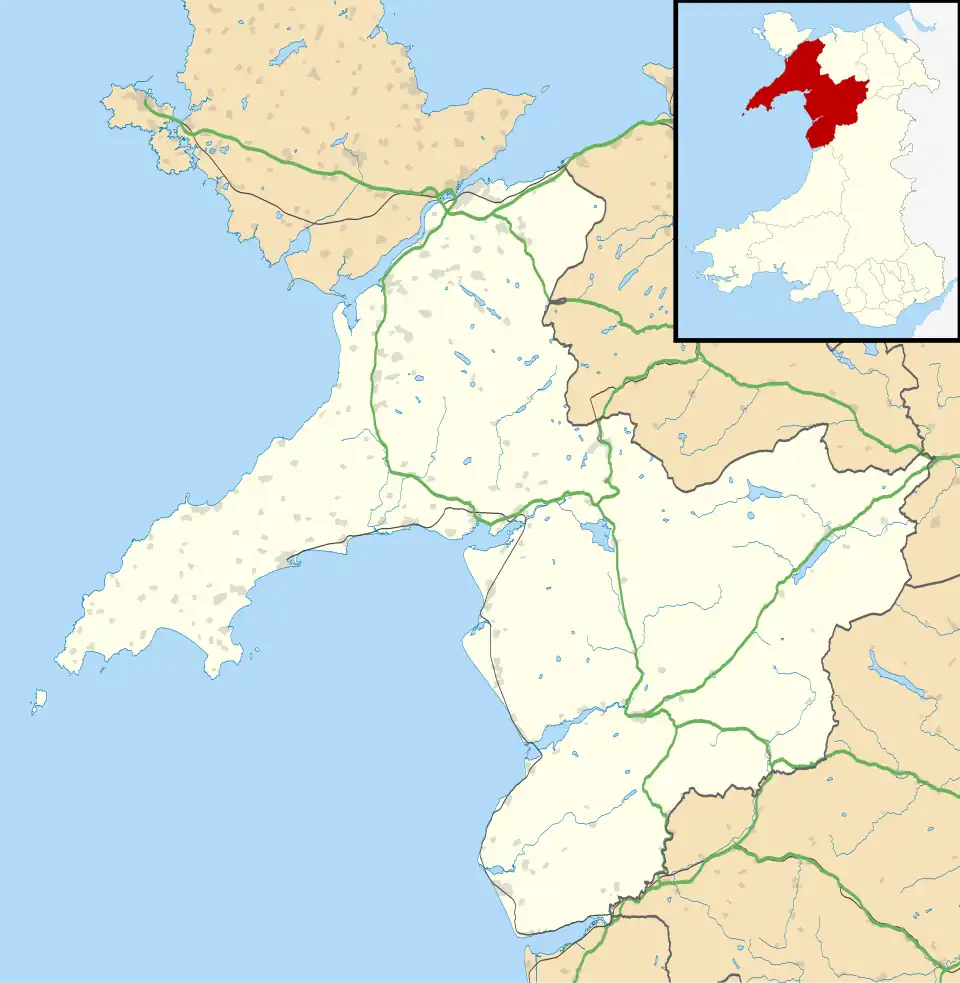 Tal-y-bont is located in Gwynedd