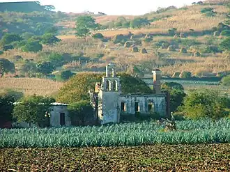 The hacienda as it appeared in 2004.