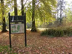 Woods in the park.
