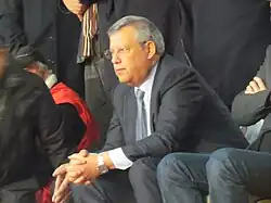 <Tunisian bussinesman and president of Espérance Sportive de Tunis sports club, Hamdi Meddeb>