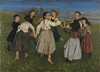 Kinderreigen (1872) by Black Forest artist Hans Thoma