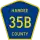County Road 35B marker