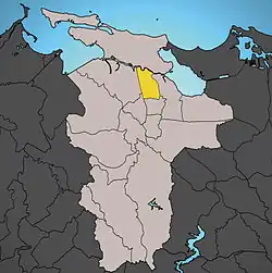 Location of Hato Rey Central shown in yellow.