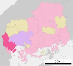 Location of Hatsukaichi