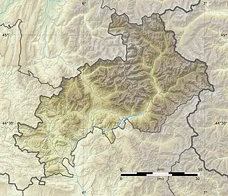 Lac des Estaris is located in Hautes-Alpes