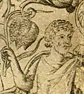 Reputed portrait in John Gerard's Herball