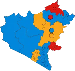 2003 results map